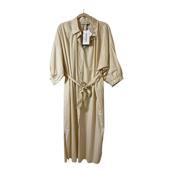 Weekend Max Mara 100% Cotton Catone Dress in Ivory - Picture 5 of 13